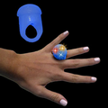 Blue Light Up Flashing LED Jelly Ring